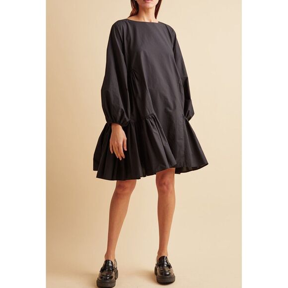 Merlette X Tomorrowland Byward Mini Dress Ruffle Swing Cotton Resort XS 279980 - Picture 1 of 8